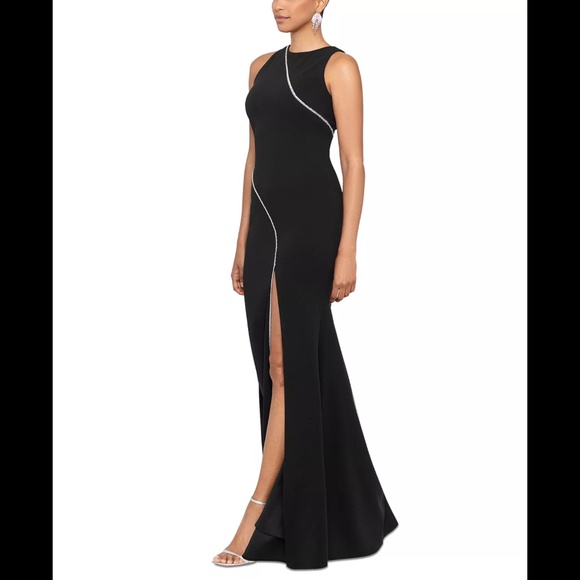 NWT Rhinestone-Trim Gown - Picture 2 of 4